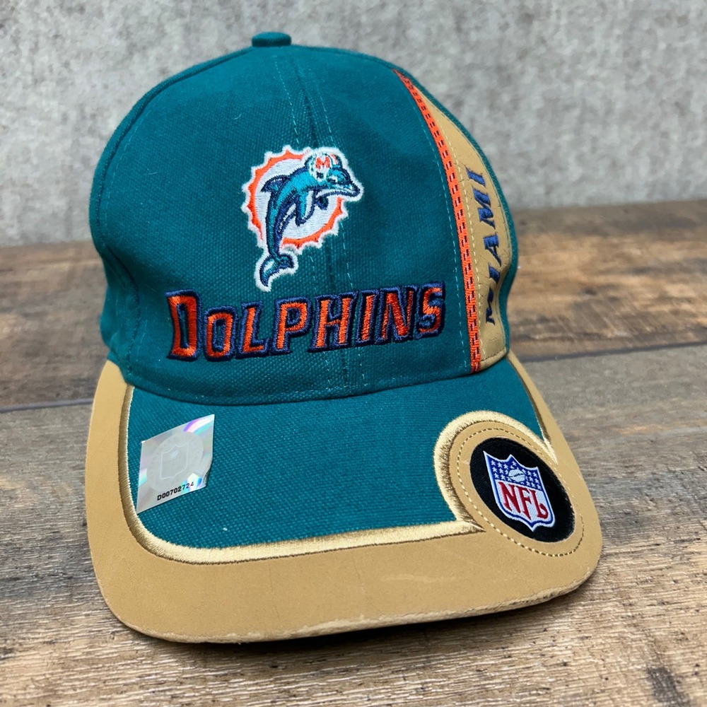 Miami Dolphins NFL Pro Line Puma Hat Cap Teal Orange Adjustable